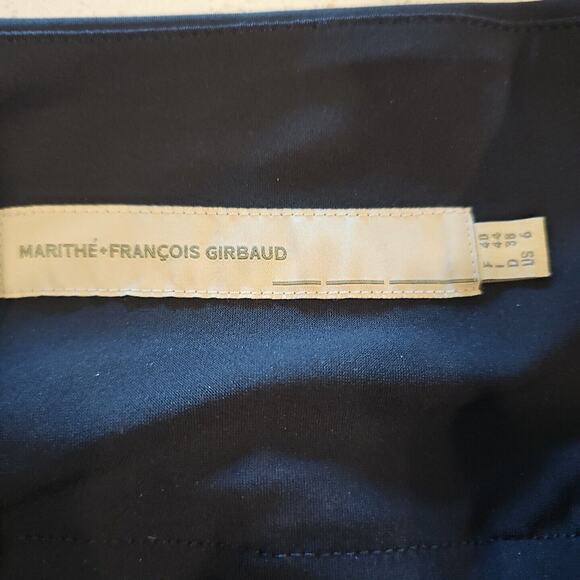 Marithe‎ Francois Girbaud Women's Black Ponte Dress Stretch Pants Size 6 - Picture 3 of 6